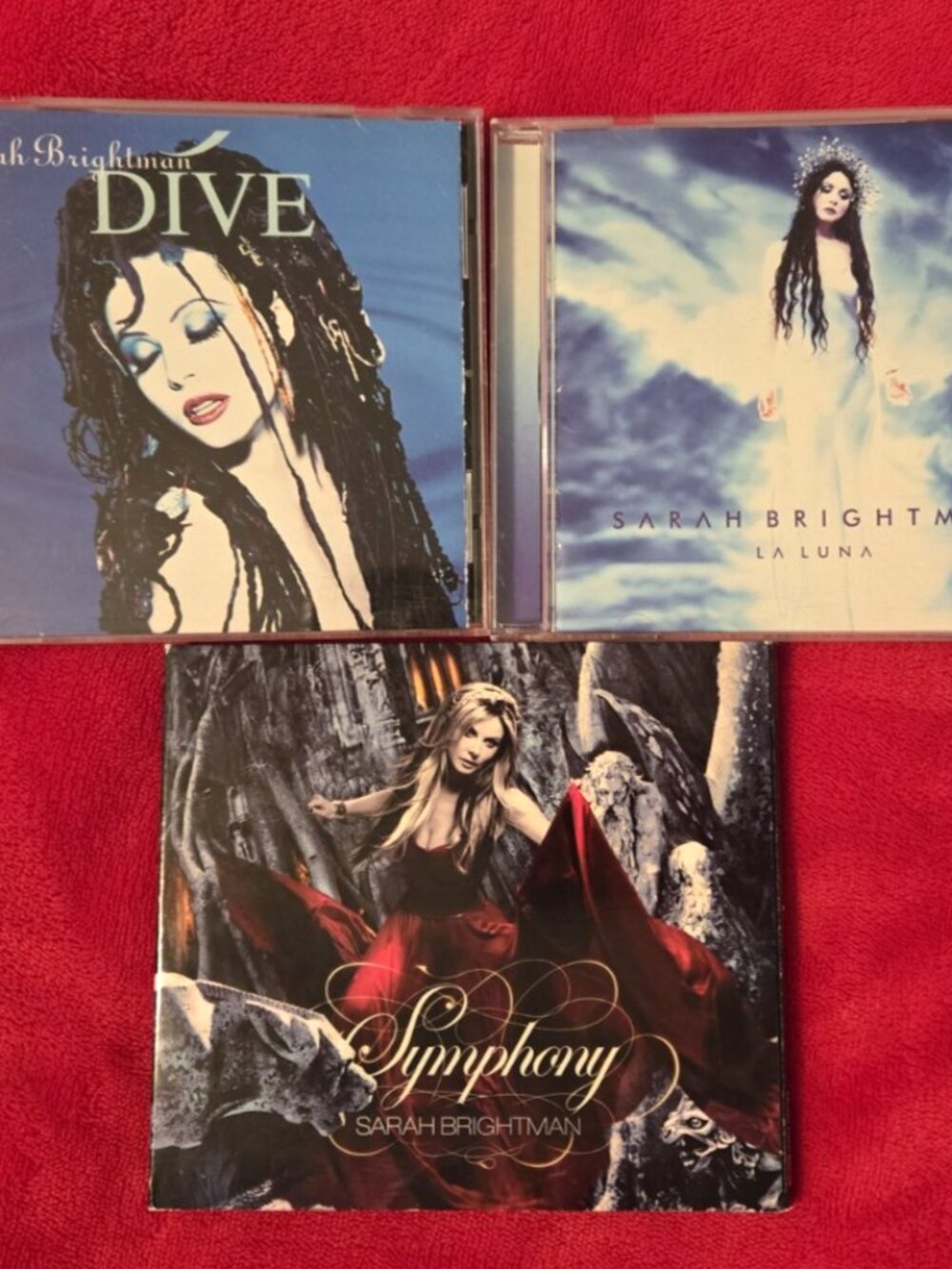 Sarah Brightman CD Discography Lot Of 3 Dive, Symphony & La Luna